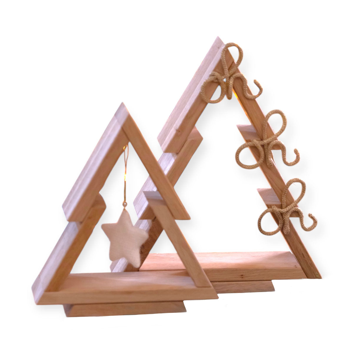 Albero di Natale in legno personalizzabile  con scritta fatto a mano in Italia