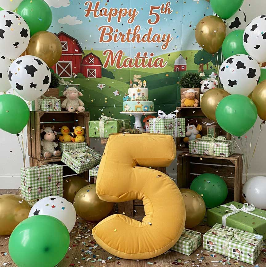 Cuscino a forma di numero in velluto