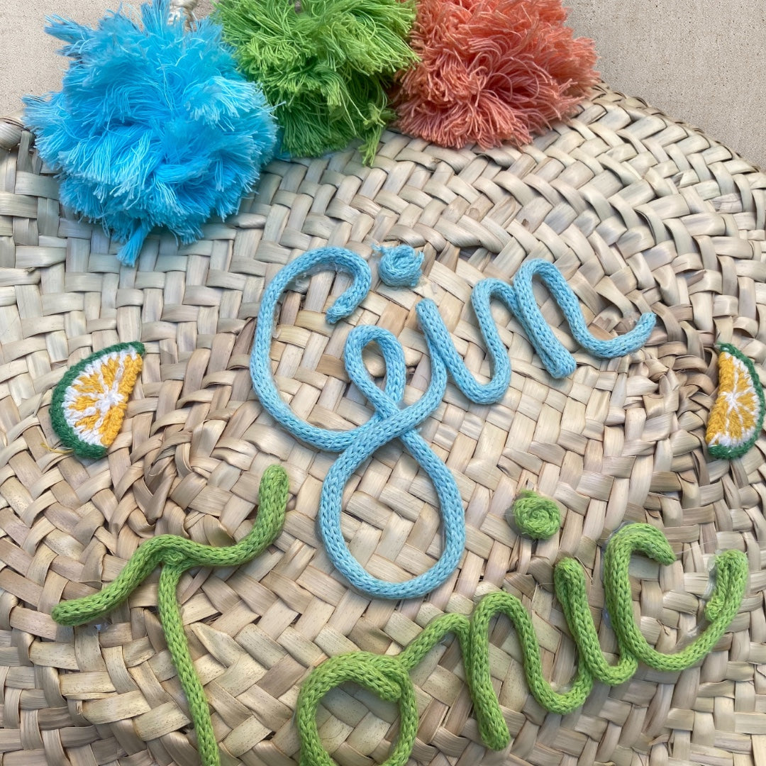 Borsa personalizzata in paglia ovale