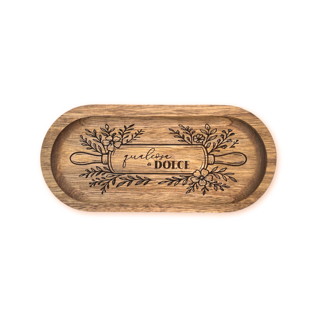 Vassoietto in legno Qualcosa di dolce