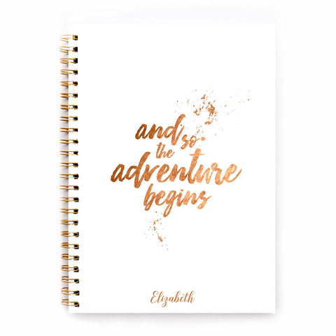 Agenda personalizzata con nome o iniziali Adventure