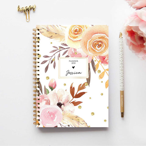 Agenda personalizzata Dots & Flowers