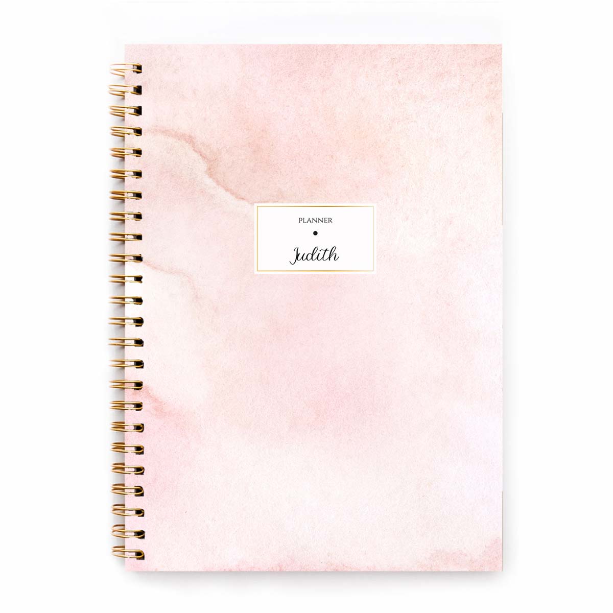 Agenda personalizzata con nome o iniziali Pink dusk