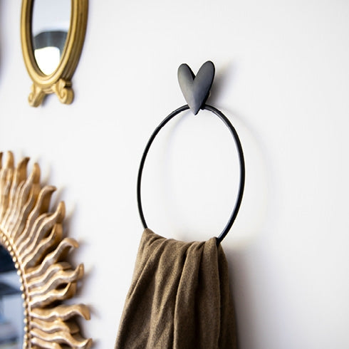 Bastion Collections gancio porta asciugamani cuore