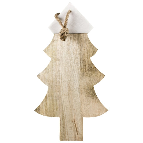 Bastion Collections Tagliere a forma di Albero in Legno e Marmo