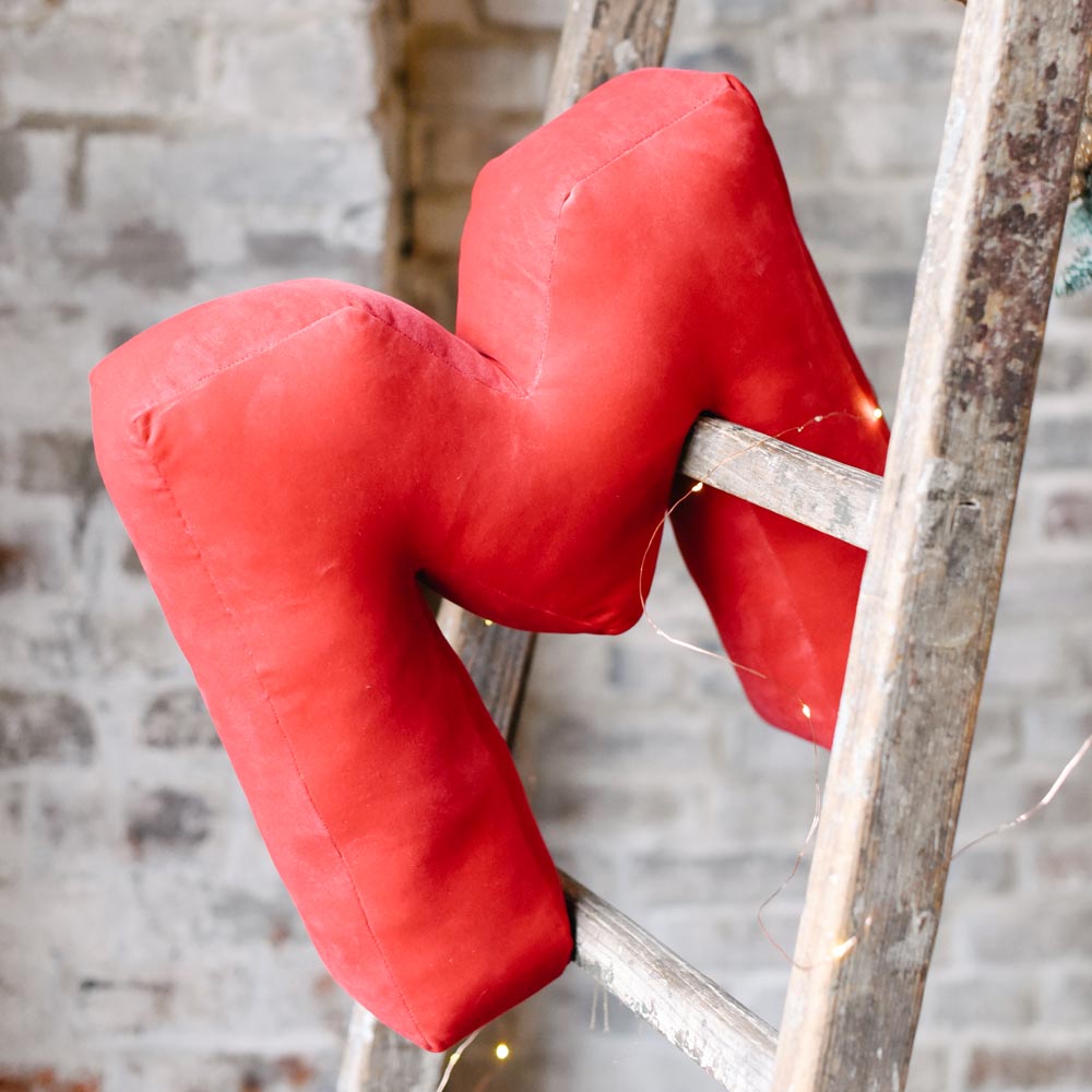 Cuscino Personalizzato a Forma di Lettera Alfabeto Iniziale