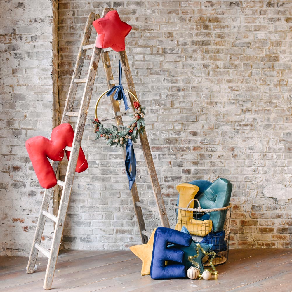 Cuscino Stella Velluto Verde Salvia