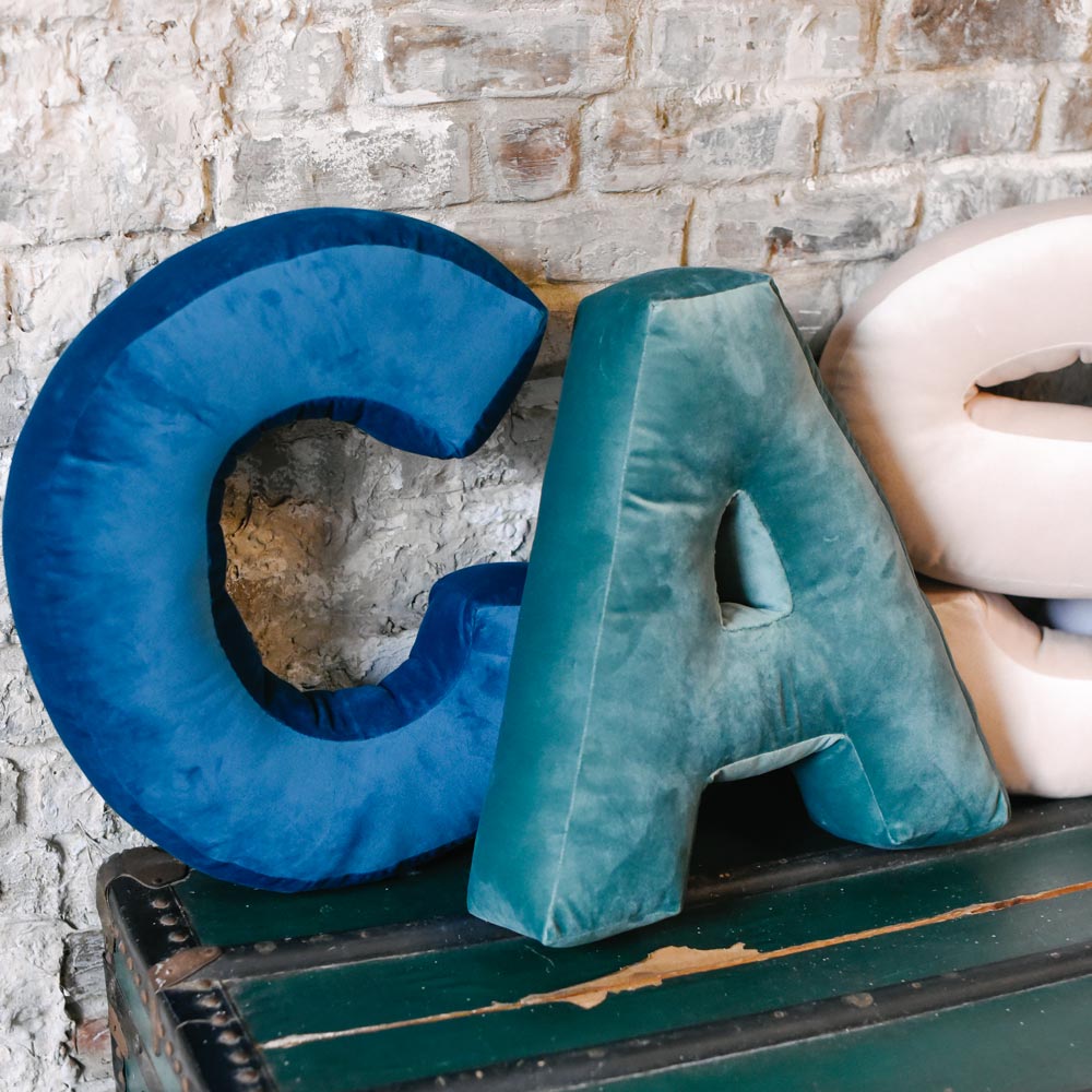 Cuscino Personalizzato a Forma di Lettera Alfabeto Iniziale