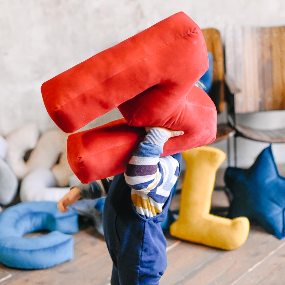 Cuscino Stella Velluto Blu