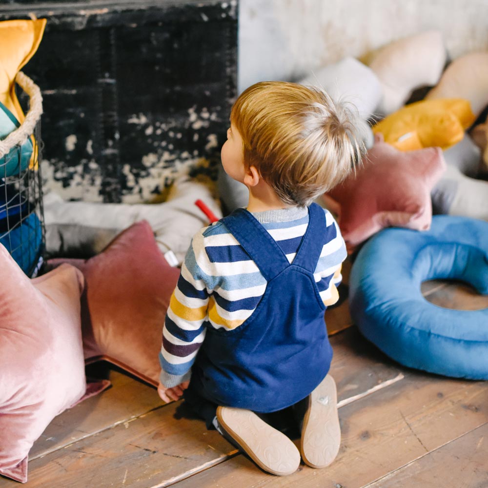 Cuscino Stella Velluto Tortora