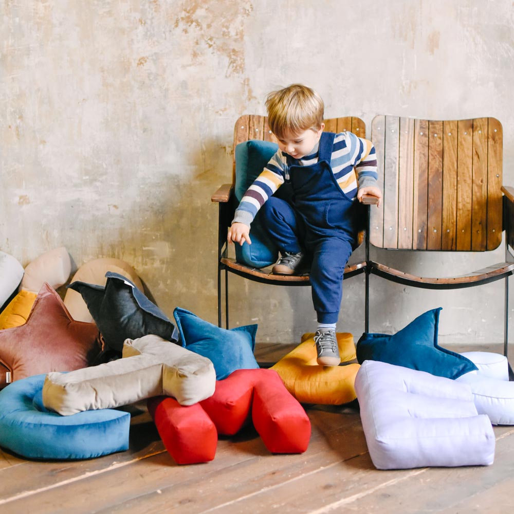 Cuscino Personalizzato a Forma di Lettera Alfabeto Iniziale