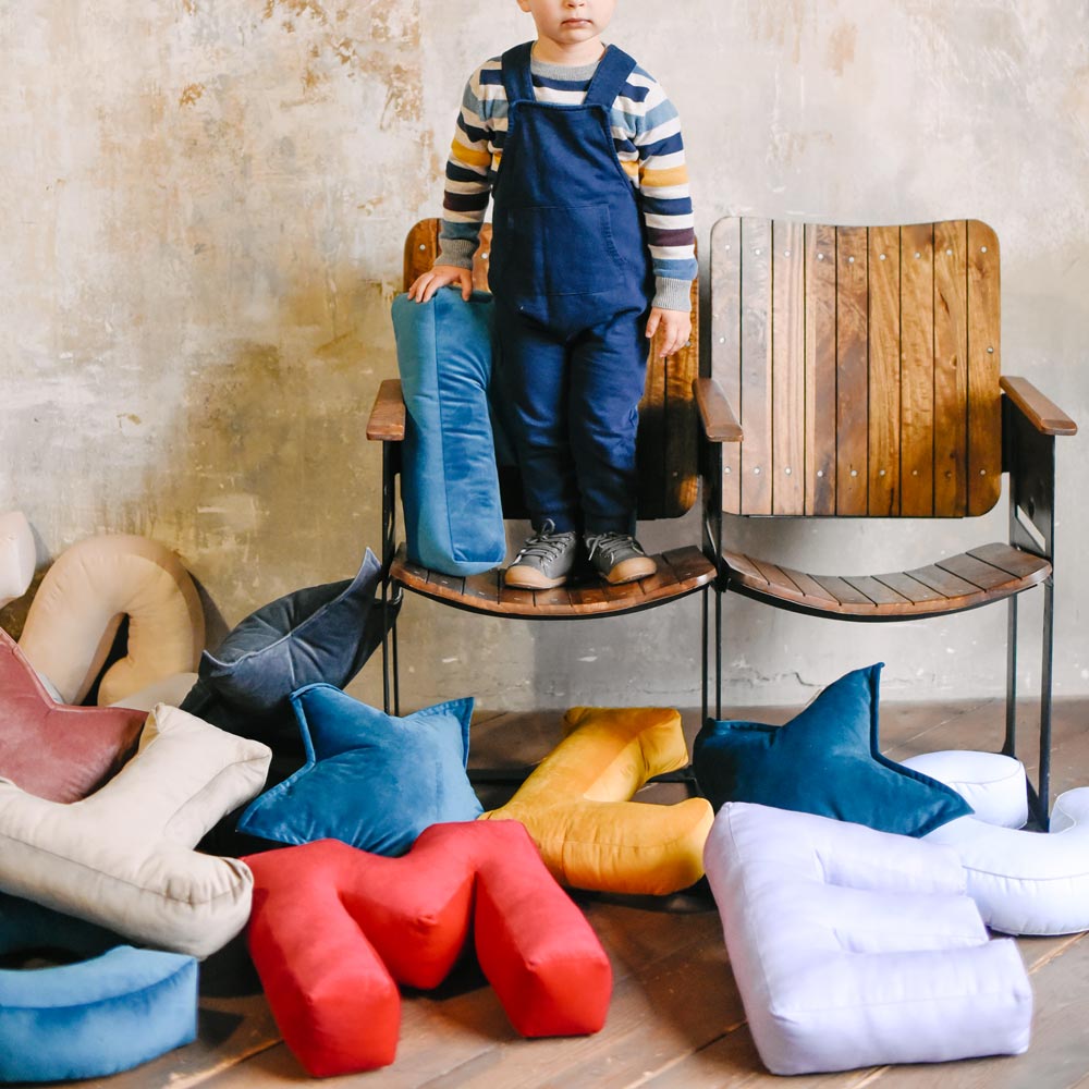 Cuscino Stella Velluto Verde Salvia