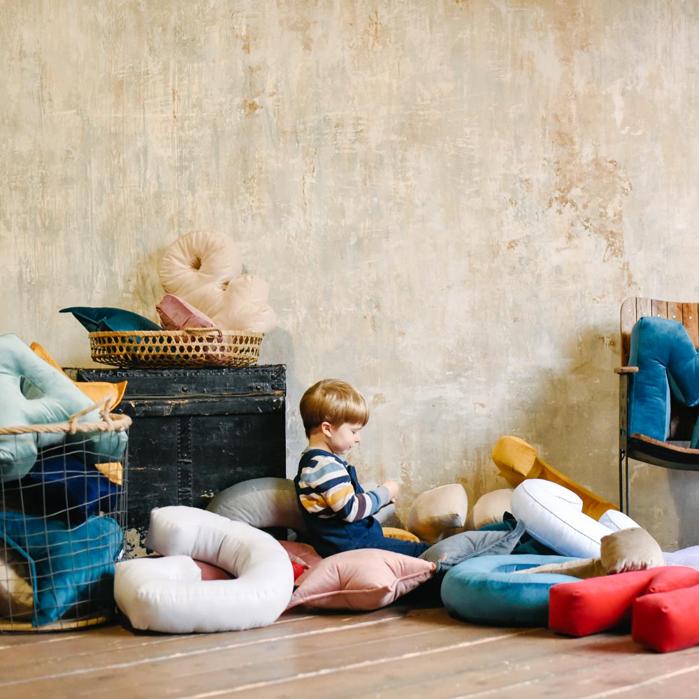 Cuscino Stella Velluto Verde Salvia