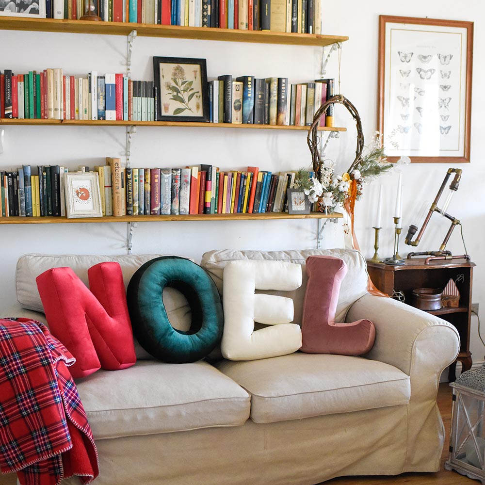 Cuscino Personalizzato a Forma di Lettera Alfabeto Iniziale