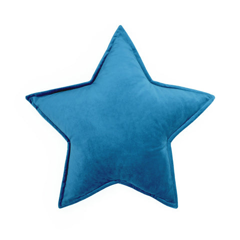 Cuscino Stella Velluto Azzurro