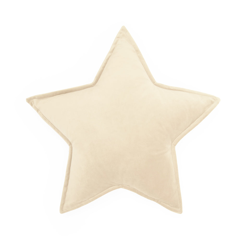 Cuscino Stella Velluto Panna