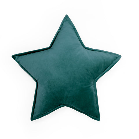 Cuscino Stella Velluto Petrolio