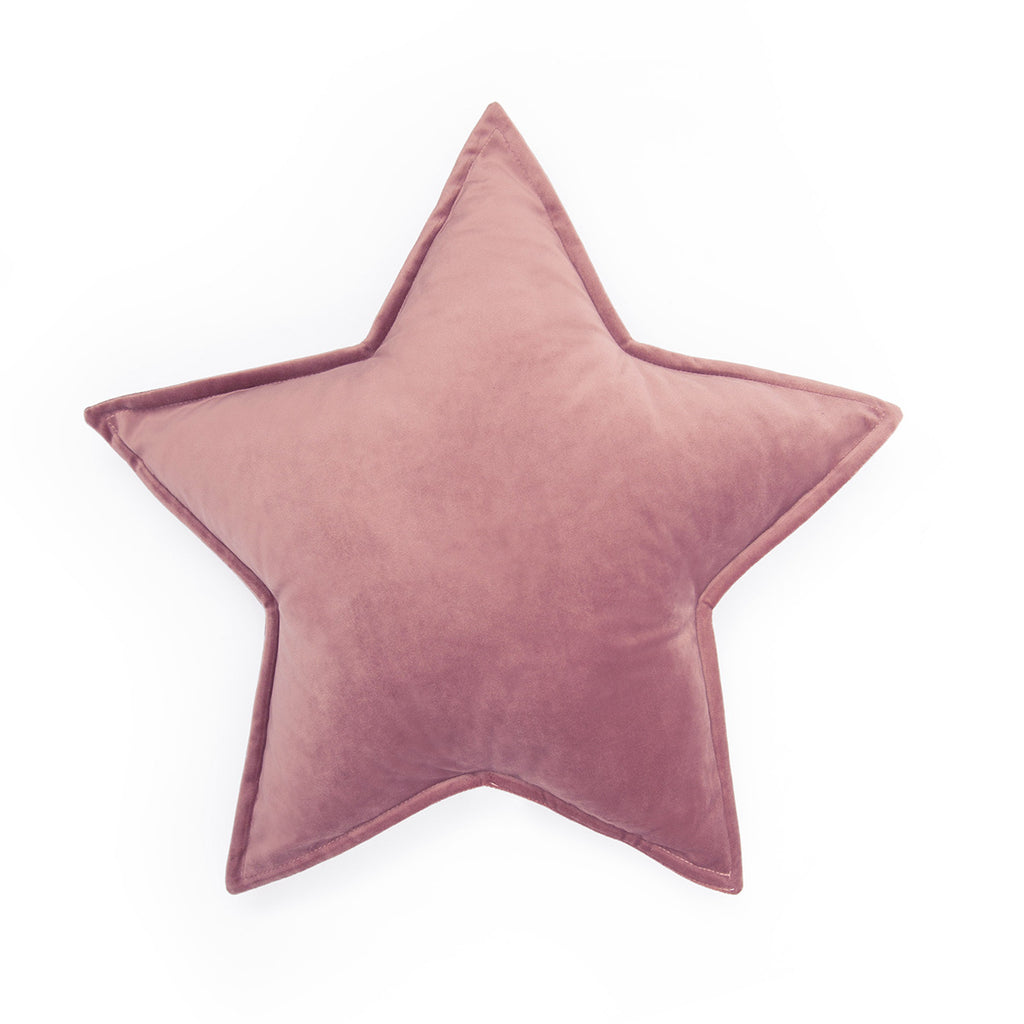 Cuscino Stella Velluto rosa Malva