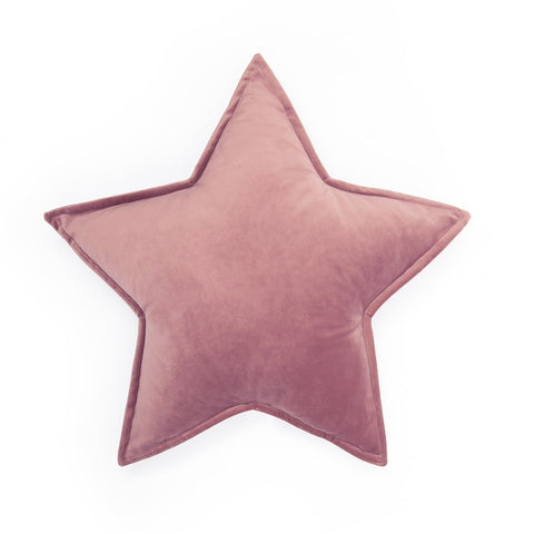 Cuscino Stella Velluto rosa Malva