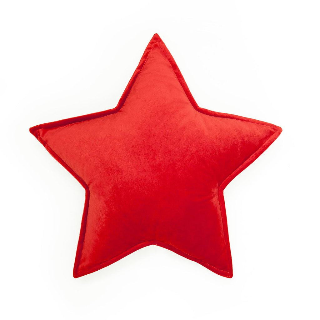 Cuscino Stella Velluto Rosso