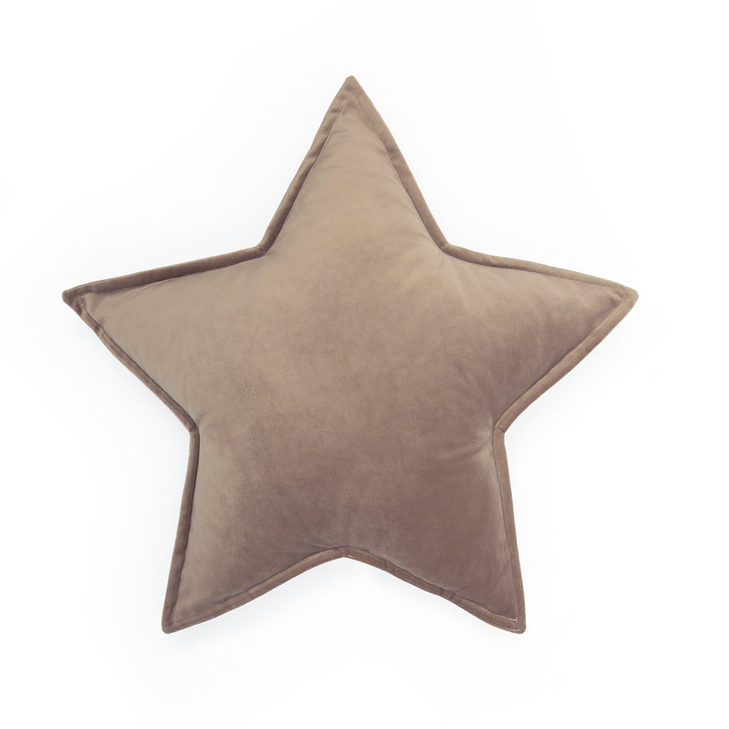 Cuscino Stella Velluto Tortora