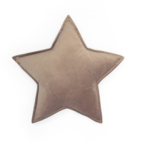 Cuscino Stella Velluto Tortora
