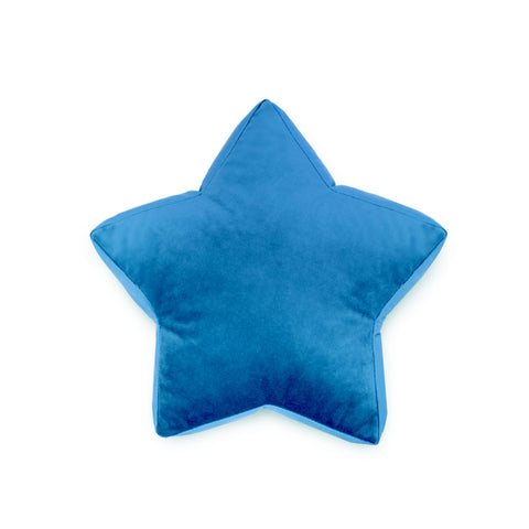 Cuscino Stella in Velluto Azzurro