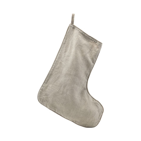 House Doctor Calza di Natale in lino grigio