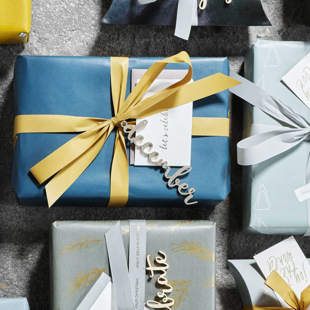 Monograph House Doctor Set di Scritte argentate chiudipacco