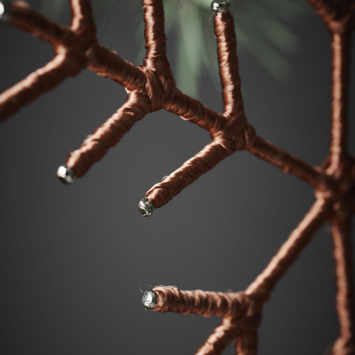 House Doctor Set di Adobbi per l'albero di Natale bronzo stelle e fiocchi di neve