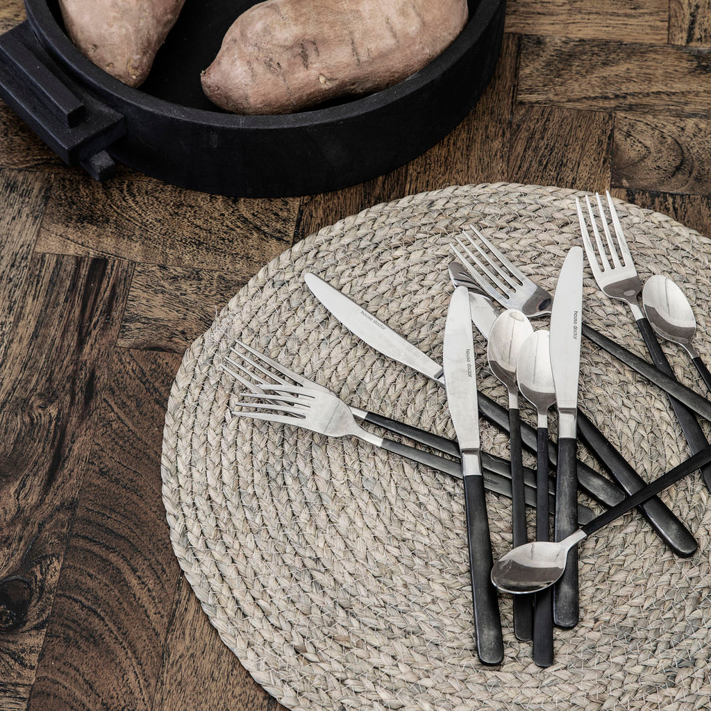 House Doctor tovaglietta paglia grigia