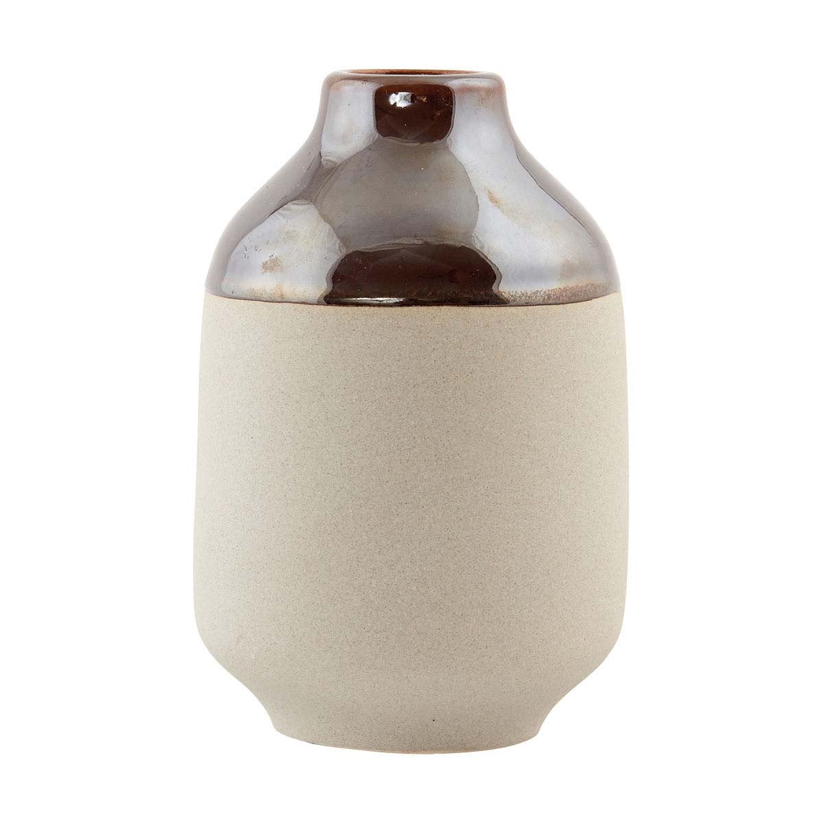 Vaso House Doctor beige e marrone