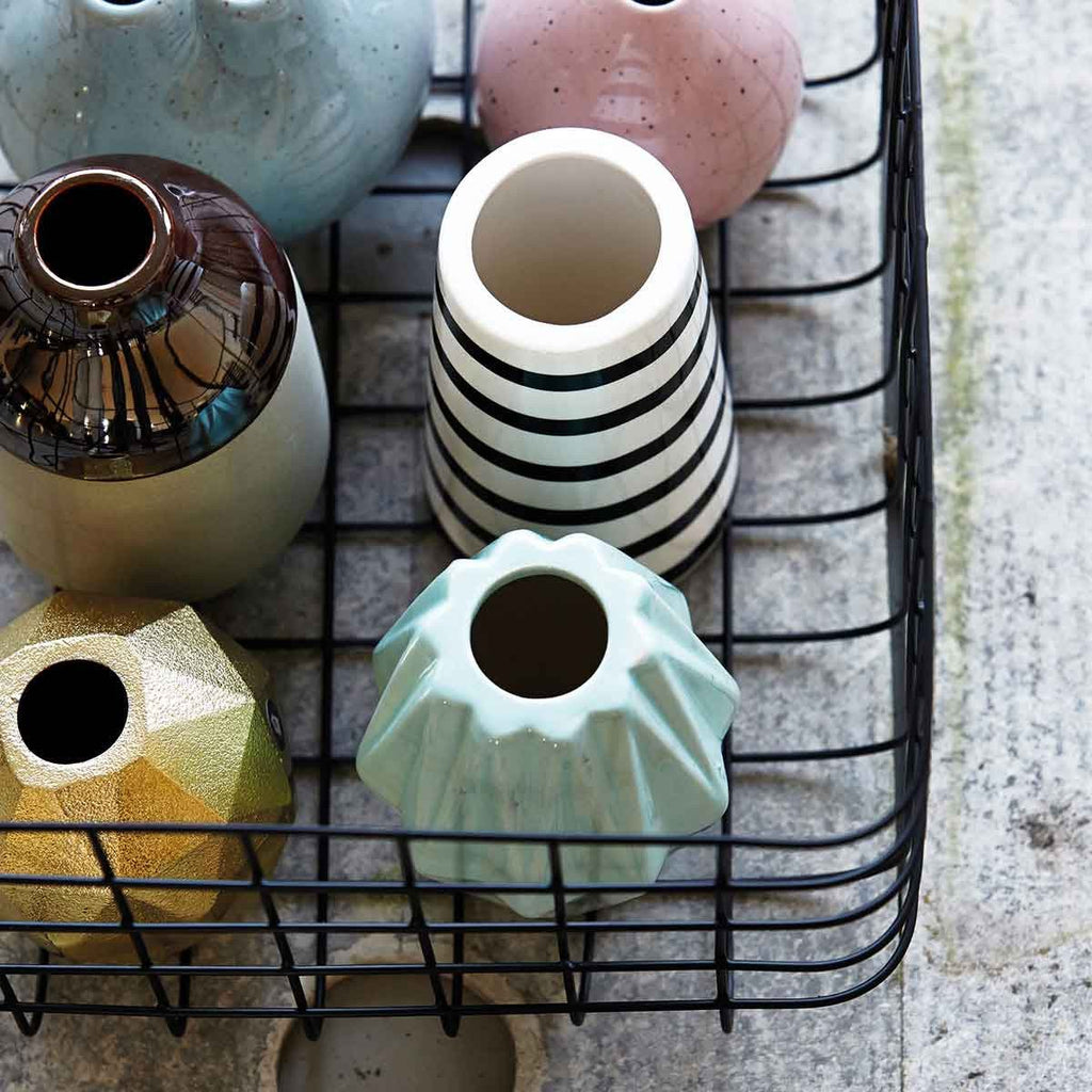 Vaso House Doctor beige e marrone