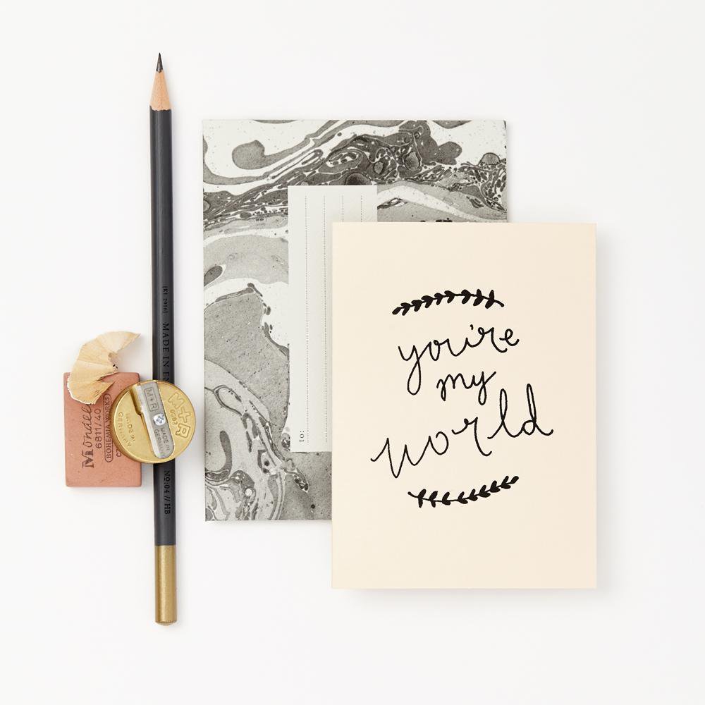 Katie Leamon biglietto d'amore You're my world