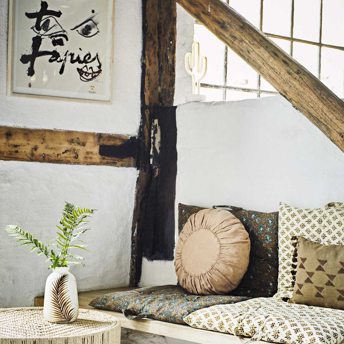 Lampada neon a forma di cactus