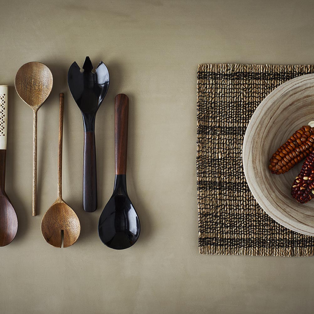 Madam Stoltz posate da servizio in legno