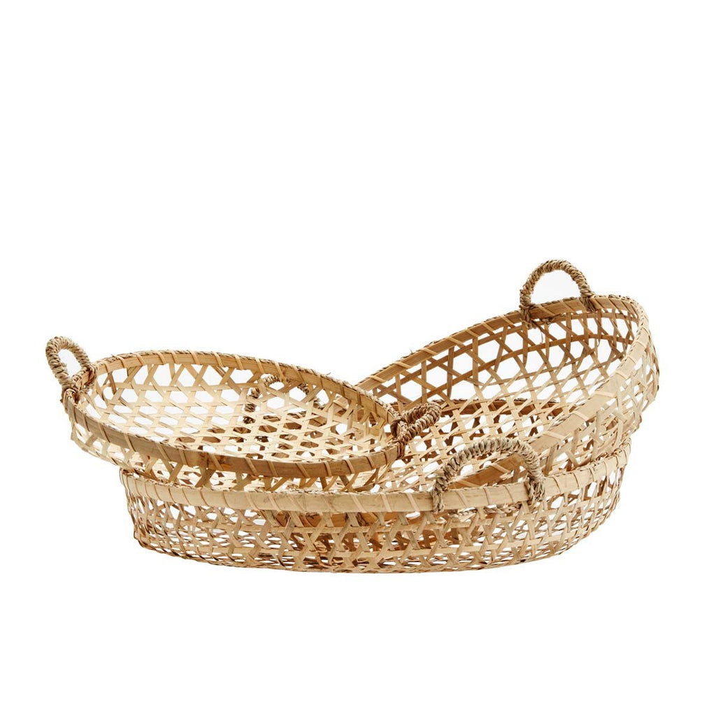 Seti di 3 cesti in bamboo Madam Stoltz