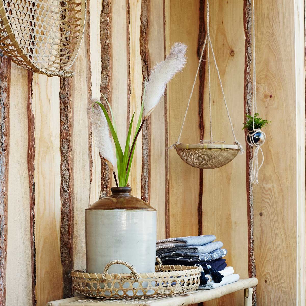 Set di 3 cesti in bamboo Madam Stoltz