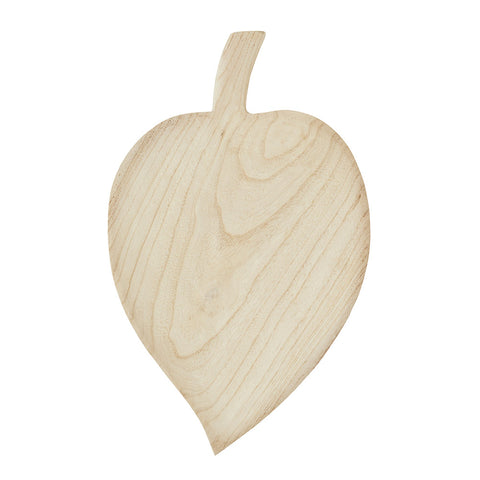 Madam Stoltz vassoio in legno a forma di foglia