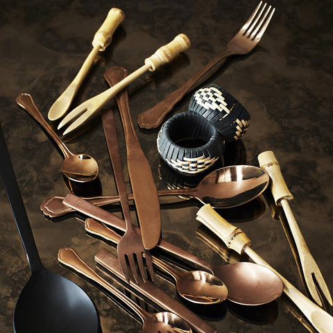 Posate da servizio in bamboo