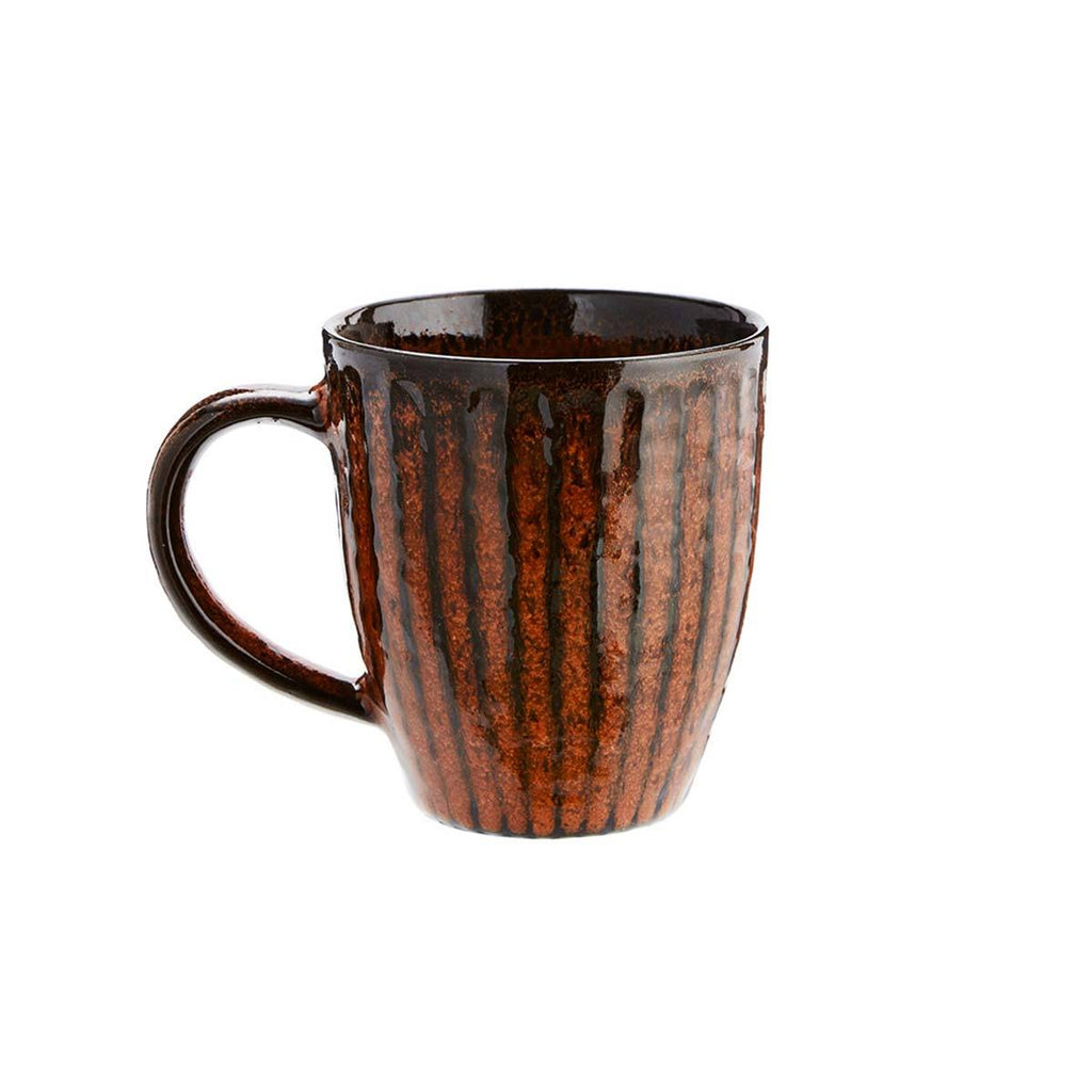 Madam Stoltz Tazza in Ceramica Deep Orange