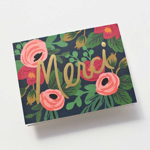 Biglietto Merci fiori rosa