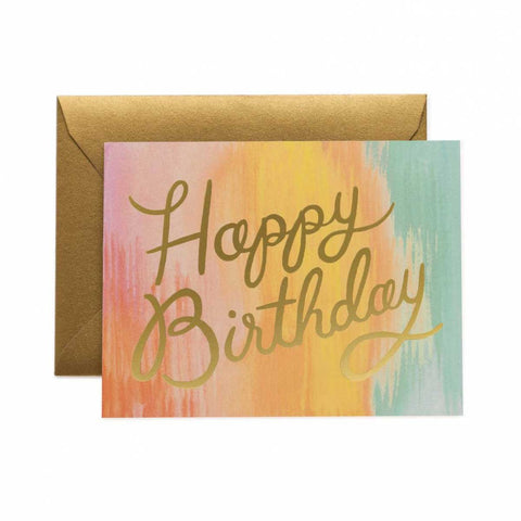 Biglietto di auguri Rifle Paper Co. Happy Birthday multicolor