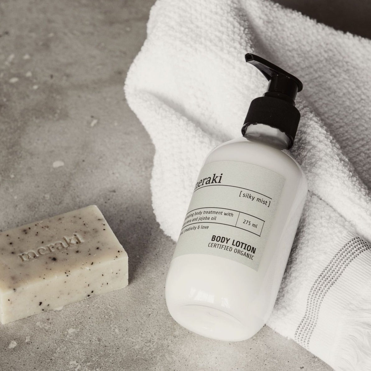 Meraki crema corpo silky mist