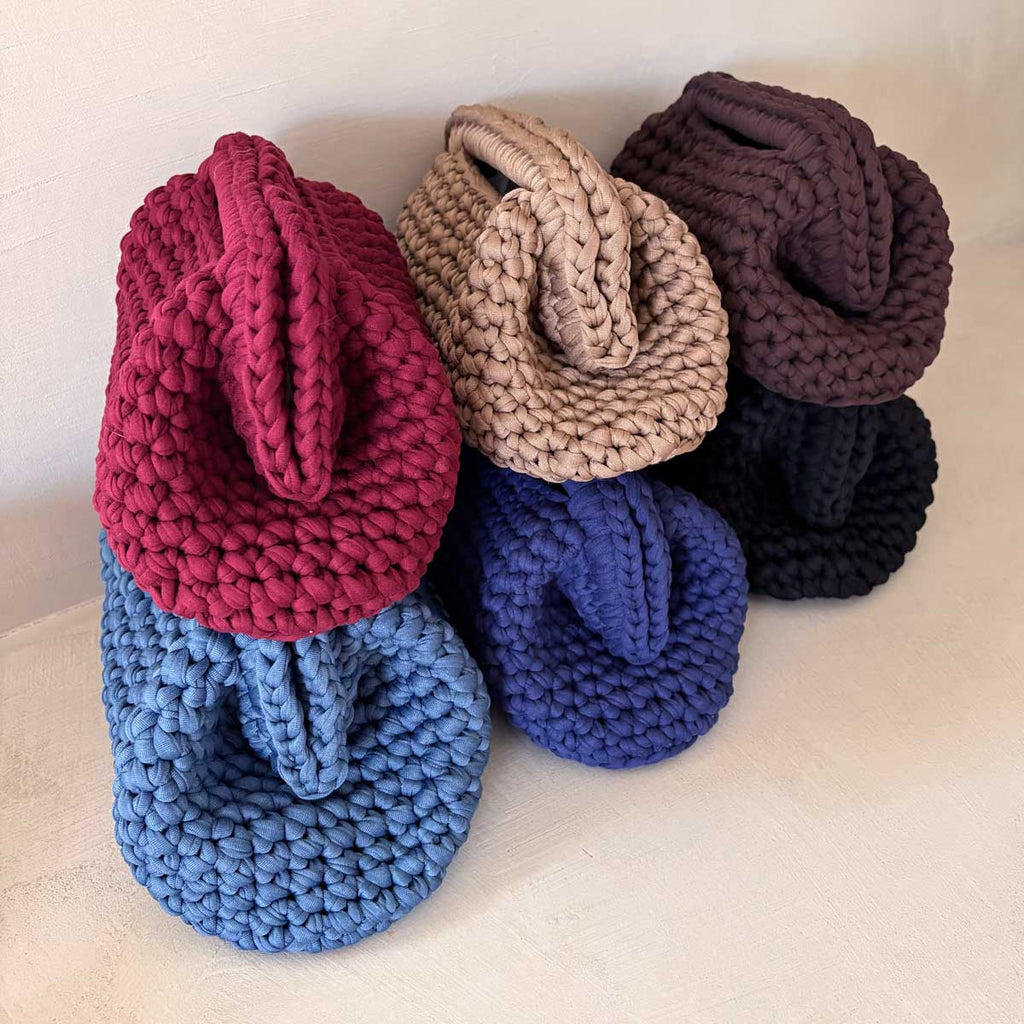 Borsa Crochet Clutch all'Uncinetto Lycra