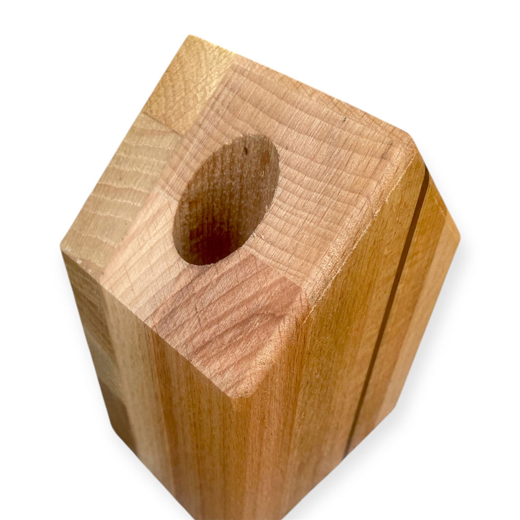 Casetta decorativa in legno ferma libri porta fiori