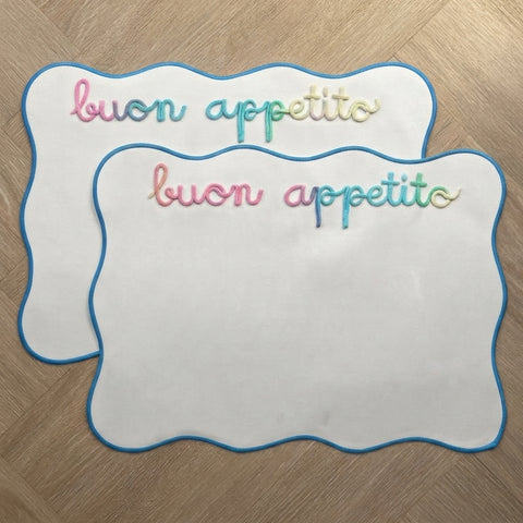 Tovaglietta personalizzata bianca