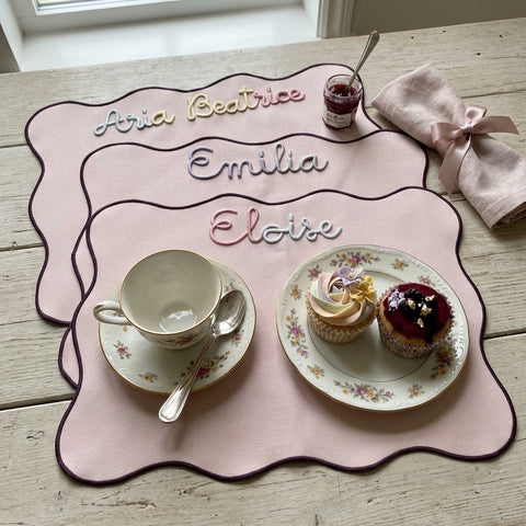 Tovaglietta personalizzata rosa