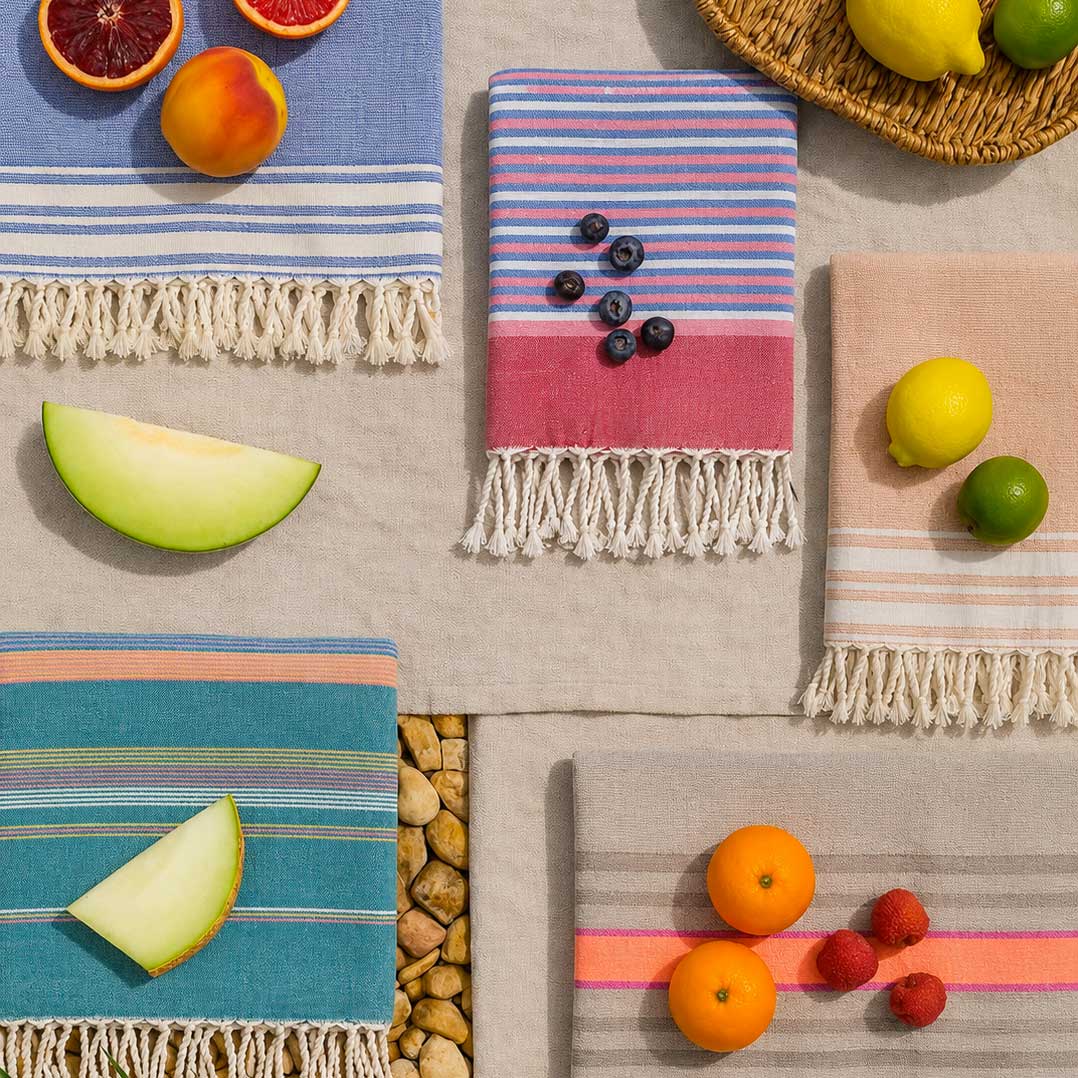 Telo mare fouta cotone colorato