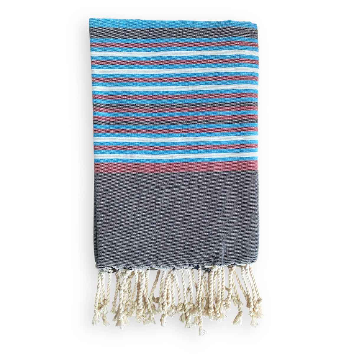 Telo mare fouta cotone blu oltremare